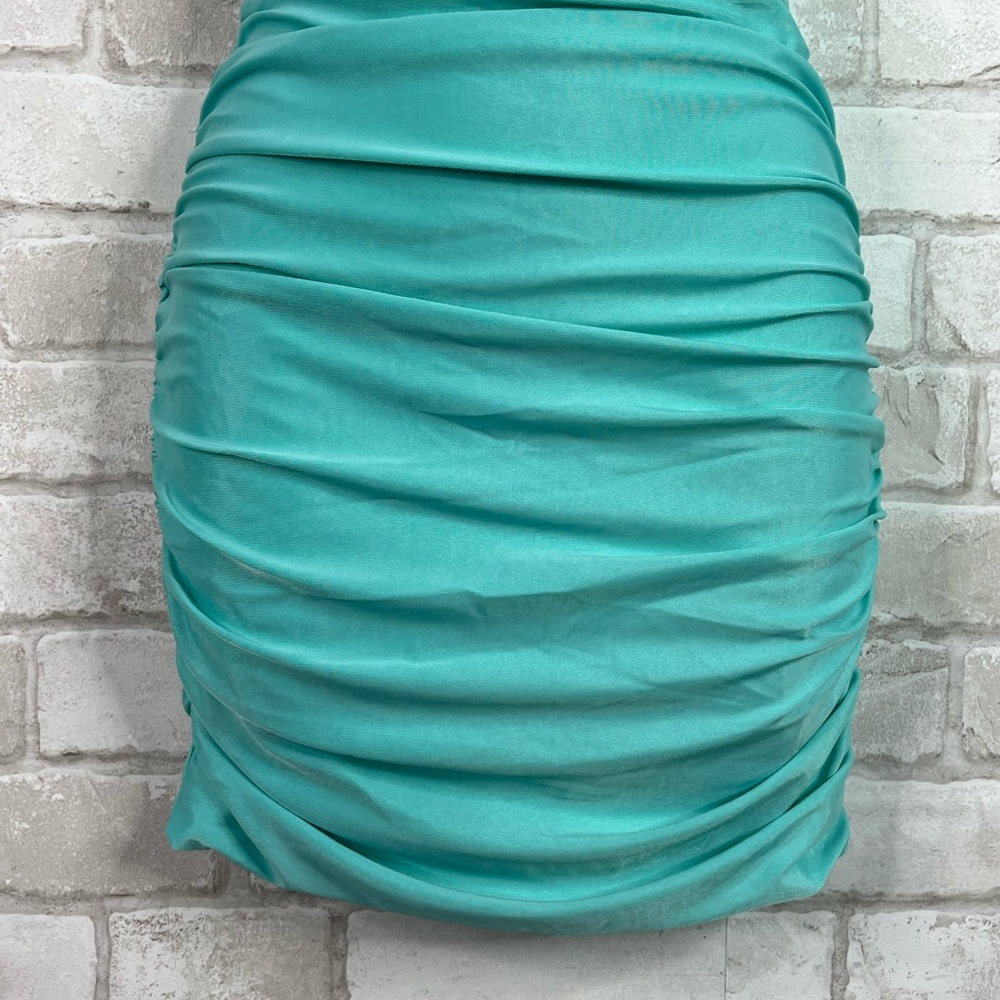 NWT Tiger Mist Ethan Bodycon Dress Teal Blue - Picture 3 of 16